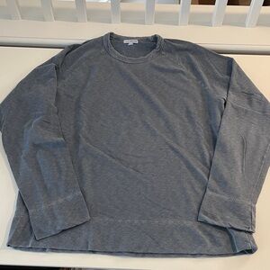 James Perse Vintage French Terry Sweatshirt Supima Cotton blue Size 4 XL